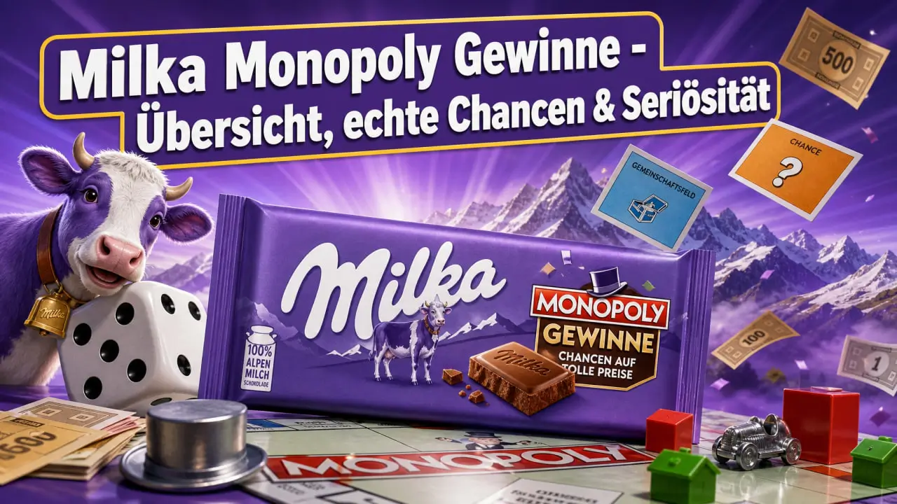 Milka Monopoly Gewinne 2026 — Preis-Übersicht, echte Chancen und Seriösität