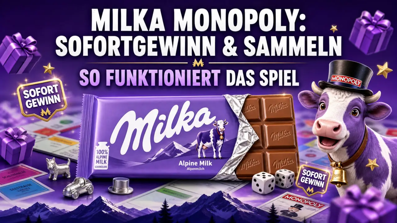 Milka Monopoly Sofortgewinn und Sammeln — Spielmechanik einfach erklärt